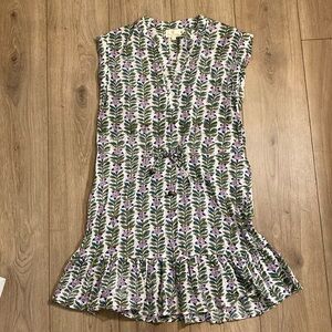 Perry Walker Collective | 100% Cotton | Tanya Mini | Green & White Floral | Med